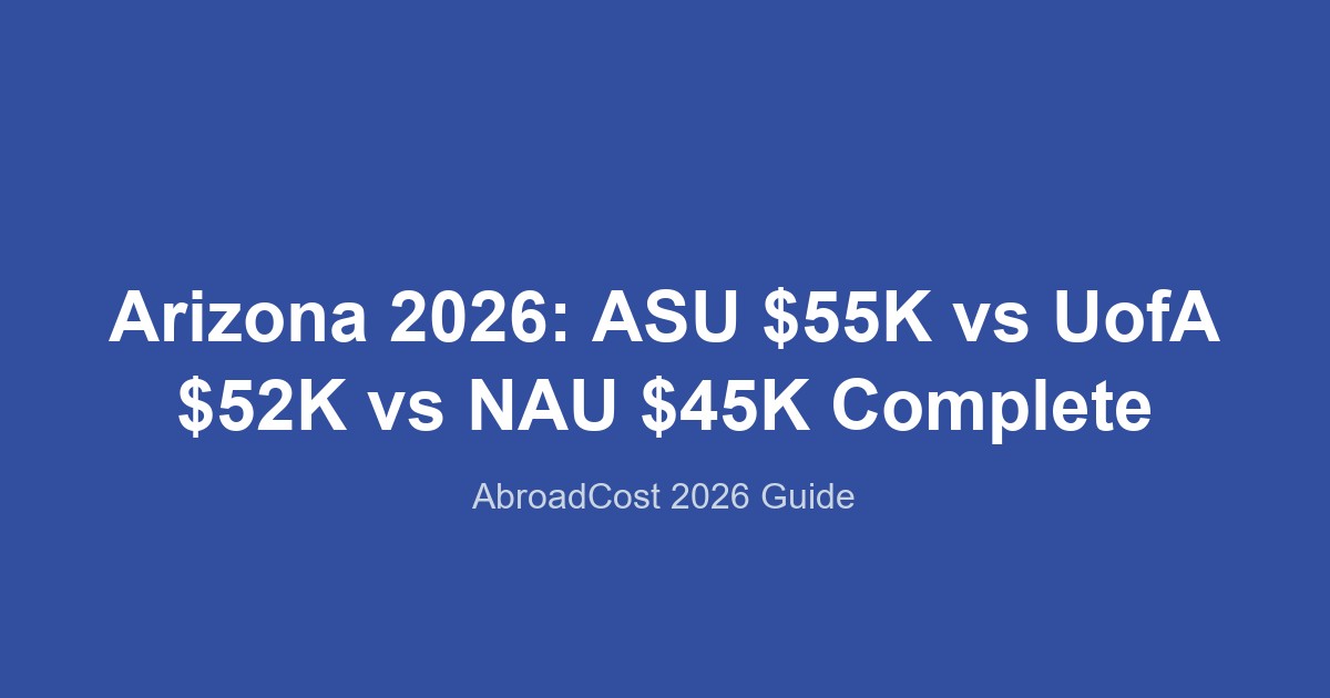 Arizona cost of living for international students 2026