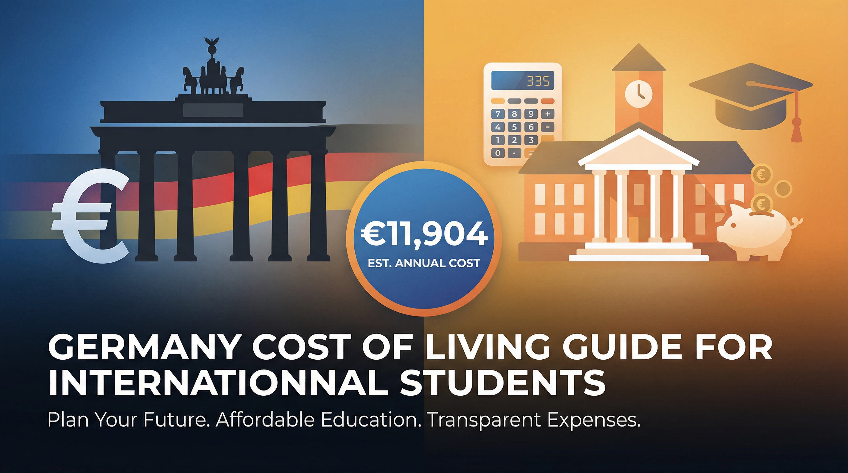 Germany Cost of Living Guide for International Students - €11,904 estimated annual cost